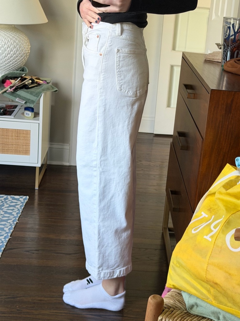 GAP White High-Rise Stride Ankle Jeans - Picture 2 of 5